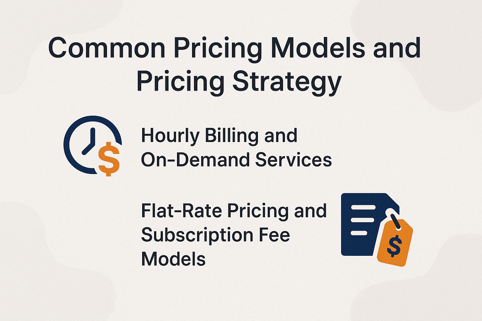 Common Pricing Models and Pricing Strategy
