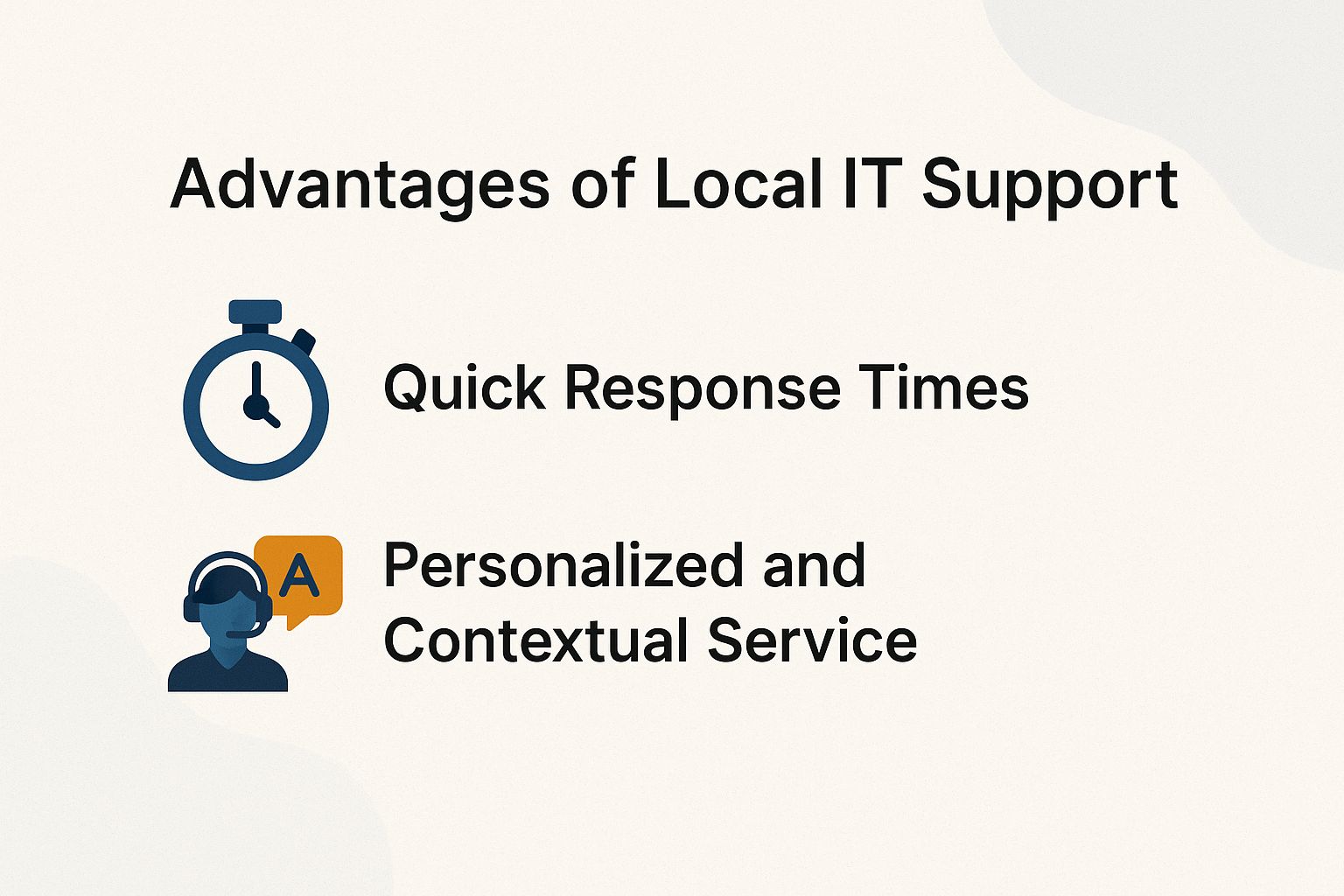 Advantages of Local IT Support